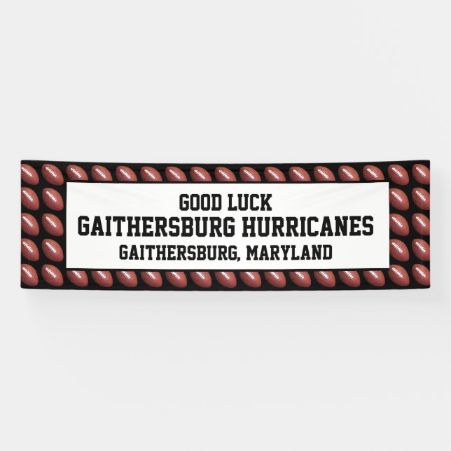 Fußballmannschaft, Personalisierte Text-Viel Glück Banner (Horizontal)