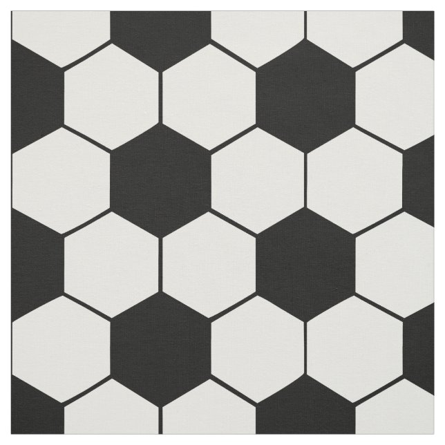 Fußballmannschaft Schwarz-Weiß-Muster Stoff (Muster)