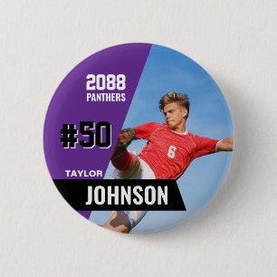 Fußballmannschaft Senior Night Benutzerdefinierte Button