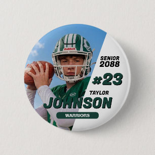 Fußballmannschaft Senior Night Benutzerdefinierte Button