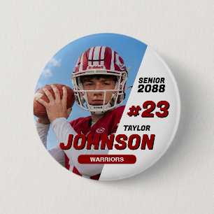 Fußballmannschaft Senior Night Benutzerdefinierte Button