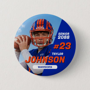 Fußballmannschaft Senior Night Benutzerdefinierte Button