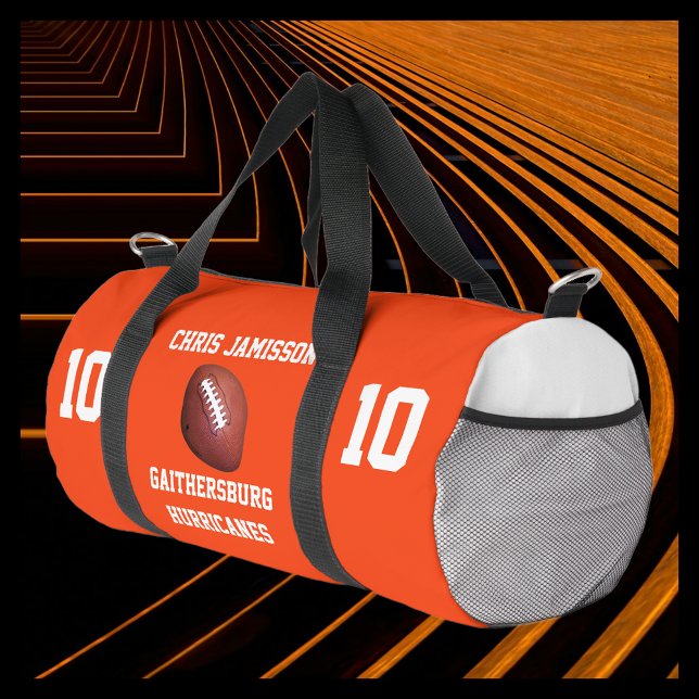 Fußballmannschaft, Trainer Orange Personalisiert Duffle Bag (Von Creator hochgeladen)