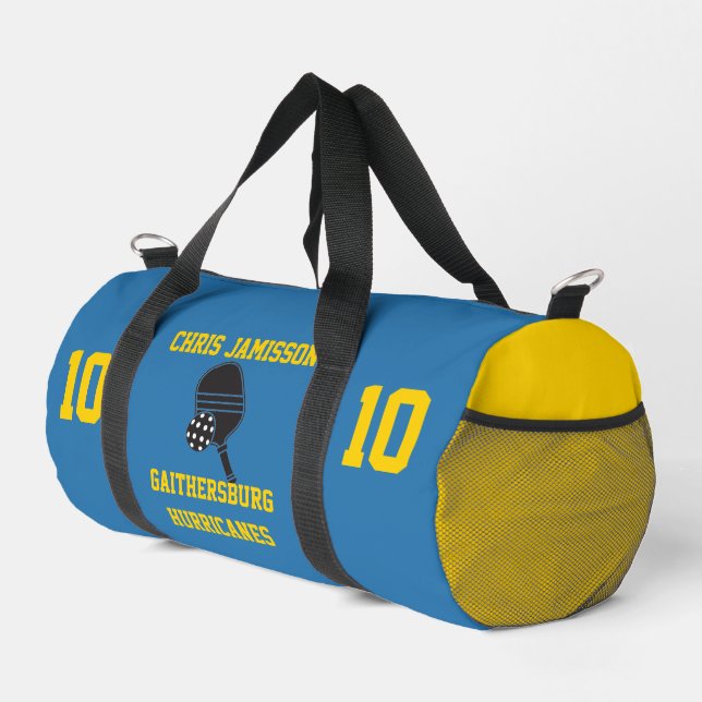 Fußballmannschaft Trainer Spieler Hellblau Persona Duffle Bag (Rechte Ecke)