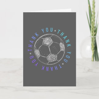 Fußballmannschaft Würdigung Dankeskarte