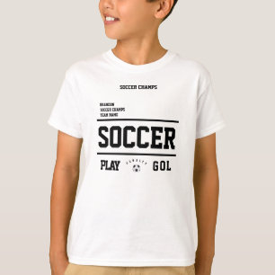 Fußballmarken personalisierte Spielermannschaft An T-Shirt