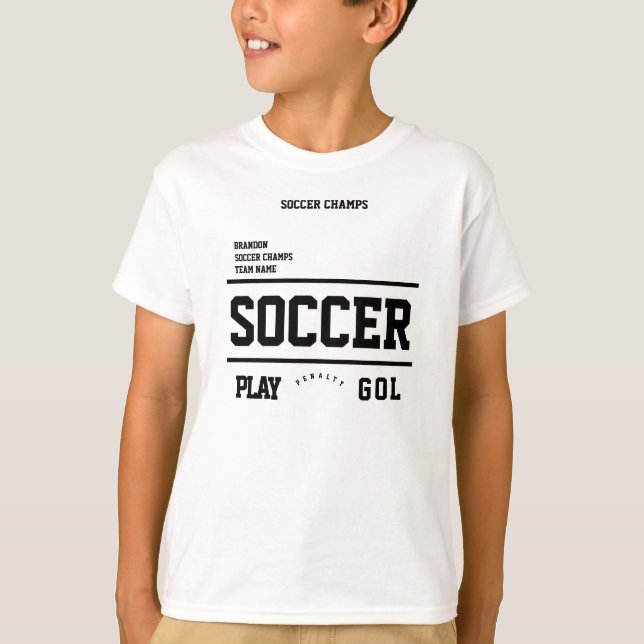 Fußballmarken personalisierte Spielermannschaft An T-Shirt (Vorderseite)