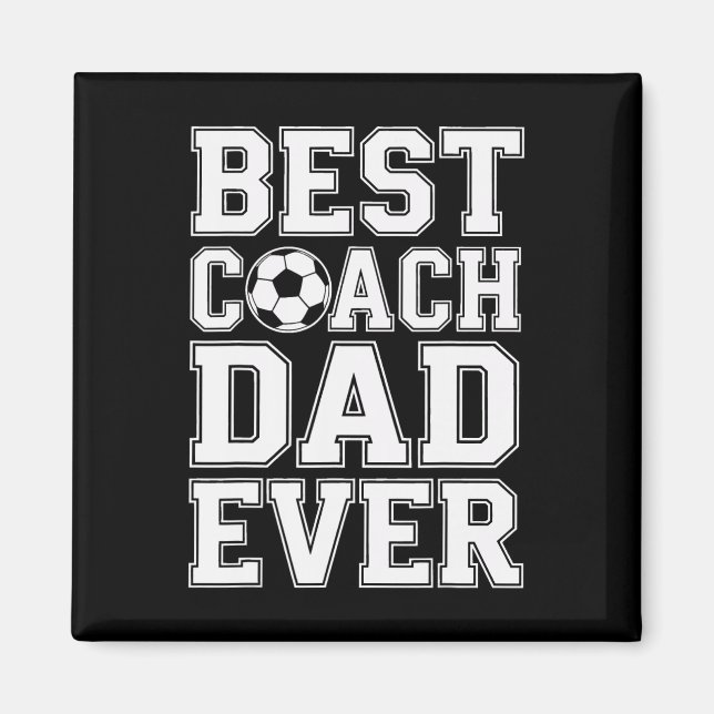 Fußballmeister Bester Trainer Dad Ever Athletik Me Magnet (Vorne)