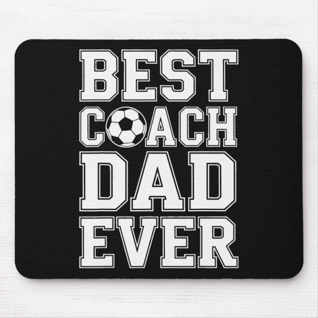 Fußballmeister Bester Trainer Dad Ever Athletik Me Mousepad (Vorne)