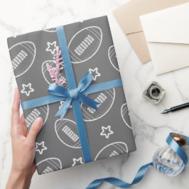 Fußballmuster Geschenkpapier