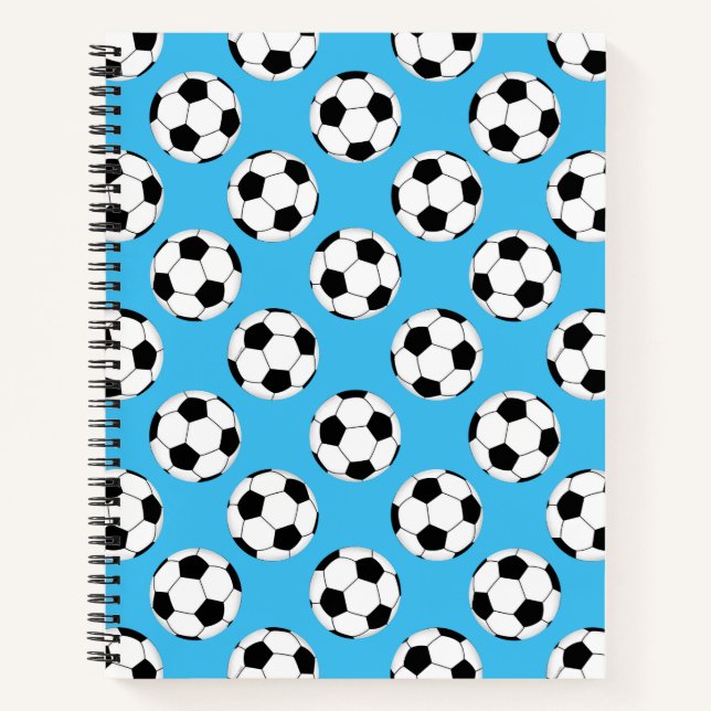 Fußballmuster Notizbuch (Vorderseite)