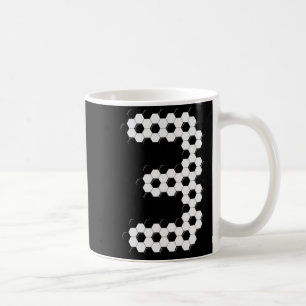 Fußballmuster Nummer 3 Jungen Kinder 3 Jahre alt Kaffeetasse