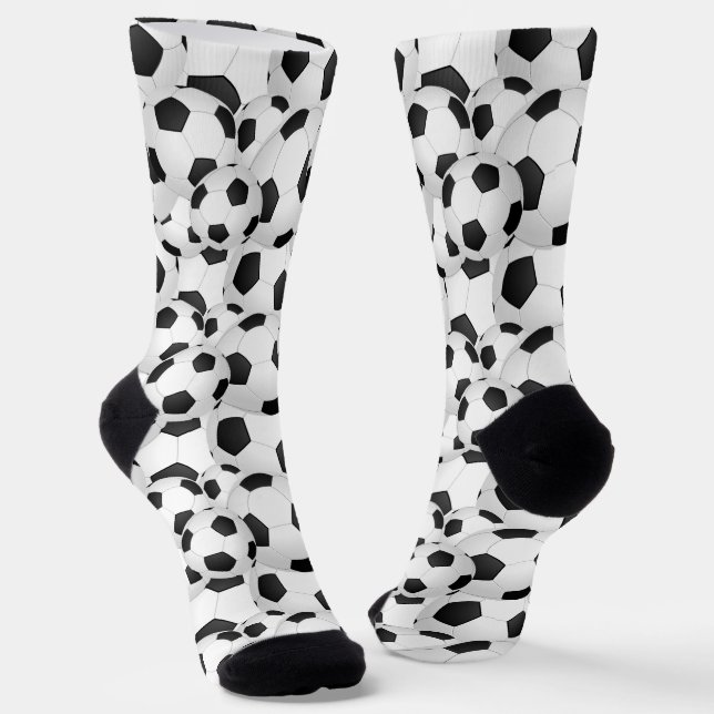 Fußballmuster Socken (Gewinkelt)