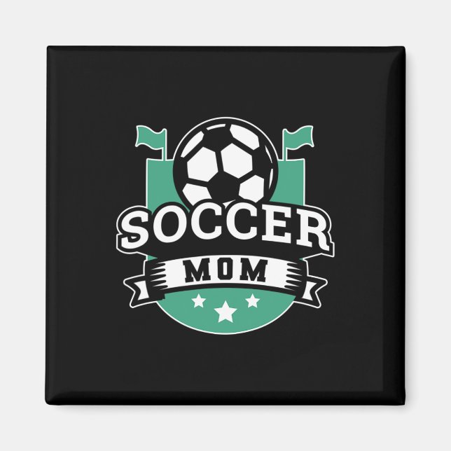 Fußballmutter _4  magnet (Vorne)