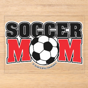 Fußballmutter Acryleinladungen