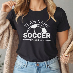 Fußballmutter benutzerdefinierter Teamname Nummer  Tri-Blend Shirt