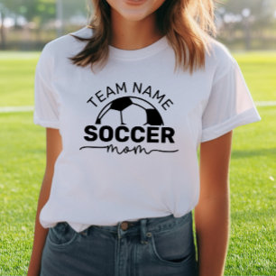 Fußballmutter benutzerdefinierter Teamname Nummer  Tri-Blend Shirt