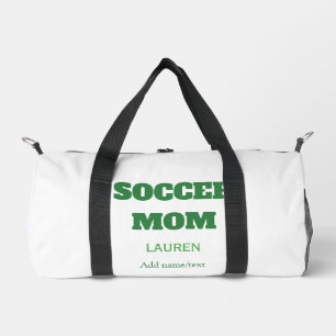 FUSSBALLMUTTER FUSSBALL MUTTERTAG GESCHENKE GRÜN E DUFFLE BAG