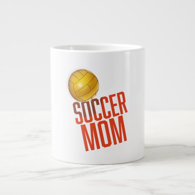 Fußballmutter Jumbo-Tasse (Vorderseite)