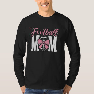 Fußballmutter mit rosa Schleife Coquette Frauen T-Shirt