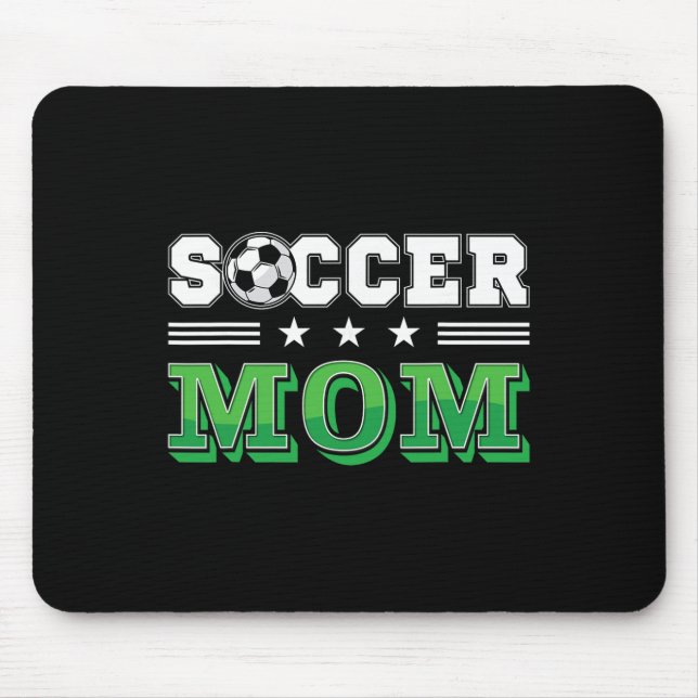 Fußballmutter Mutter Familie passendes Geburtstags Mousepad (Vorne)