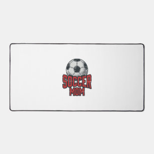 Fußballmutter Retro abgenutztes Sport-Shirt-Design Schreibtischunterlage