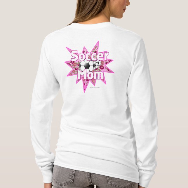 Fußballmutter-Rosen T-Shirt (Rückseite)