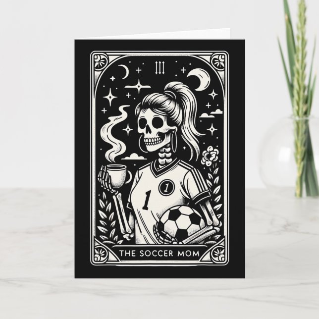 Fußballmutter Tarot Karte  (Vorderseite)