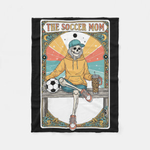Fußballmutter Tarotkarte Skelett Kaffee Byll Neben Fleecedecke