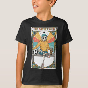 Fußballmutter Tarotkarte Skelett Kaffee Byll Neben T-Shirt