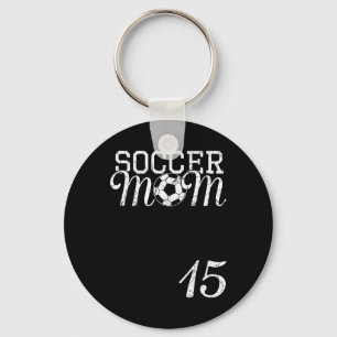 Fußballmutter-Trikot Nummer 15 Lieblingsspieler #1 Schlüsselanhänger