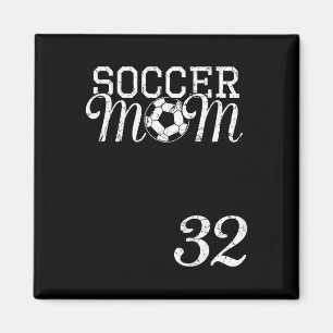 Fußballmutter-Trikot Nummer 32 Lieblingsspieler #3 Magnet