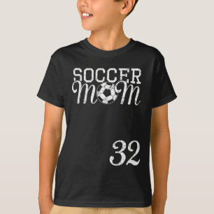 Fußballmutter-Trikot Nummer 32 Lieblingsspieler #3 T-Shirt