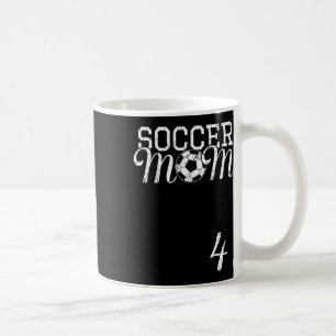 Fußballmutter-Trikot Nummer 4 Lieblingsspieler #4  Kaffeetasse