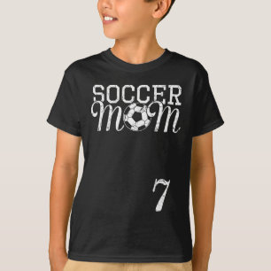 Fußballmutter-Trikot Nummer 7 Lieblingsspieler #7 T-Shirt