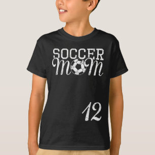 Fußballmutter-Trikotnummer 12 Lieblingsspieler #12 T-Shirt
