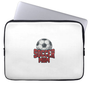 Fußballmutter Vintage abgenutztes Sport-Shirt-Desi Laptopschutzhülle