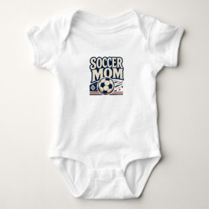 Fußballmutter Vintage Fußballmutter Fußballfan Ges Baby Strampler