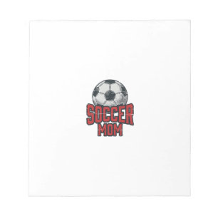Fußballmutter Vintage Sports-Shirt-Design mit Dist Notizblock