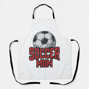 Fußballmutter Vintage Sports-Shirt-Design_ Schürze