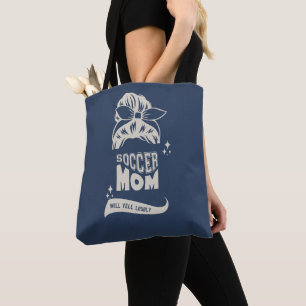 Fußballmutter wird laut schreien   Navy und Creme-