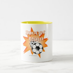 Fußballmutter Zweifarbige Tasse