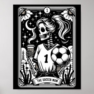 Fußballmutti Fußball-Mama Tarotkarte _1 Poster