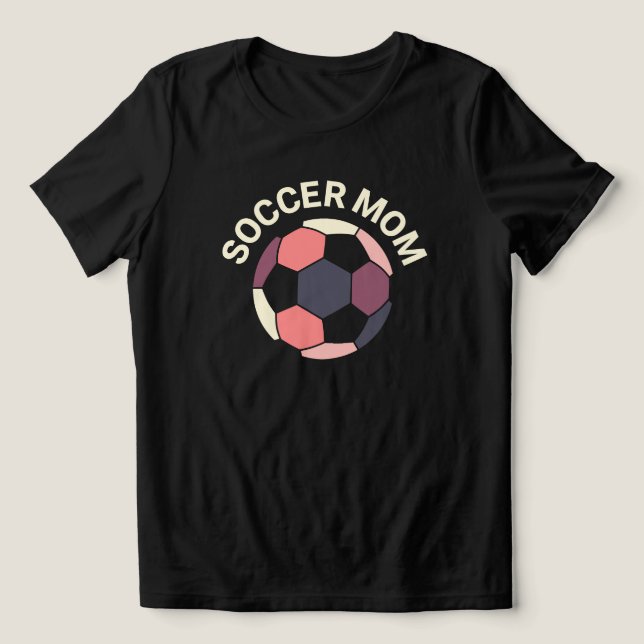 Fußballmutti | Retro-Stil Tri-Blend Shirt (Design Vorderseite)