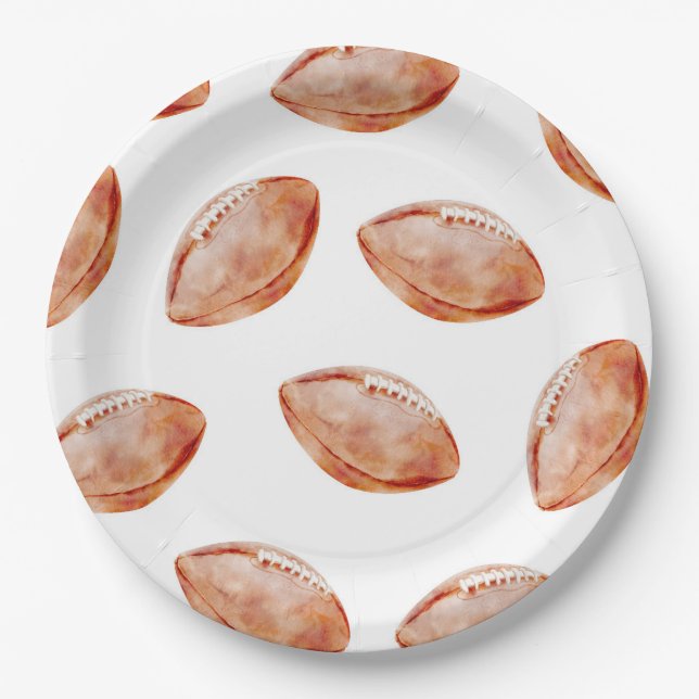 Fußballparty-Papierteller Pappteller (Vorderseite)