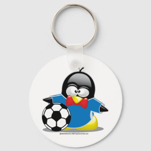 Fußballpinguin Schlüsselanhänger