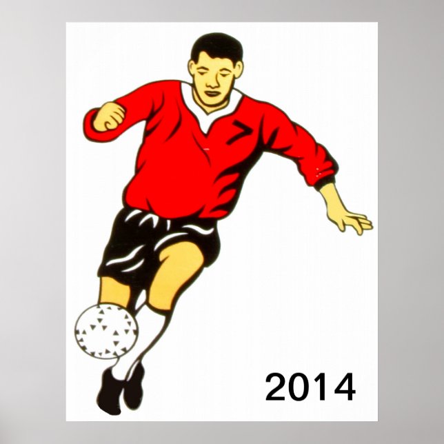 Fußballplakat Poster (Vorne)