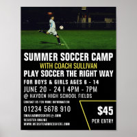 Fußballplatz, Fußballcampingwerbung
