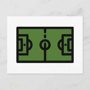 Fußballplatz Postkarte