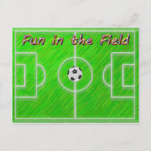 Fußballplatz Postkarte